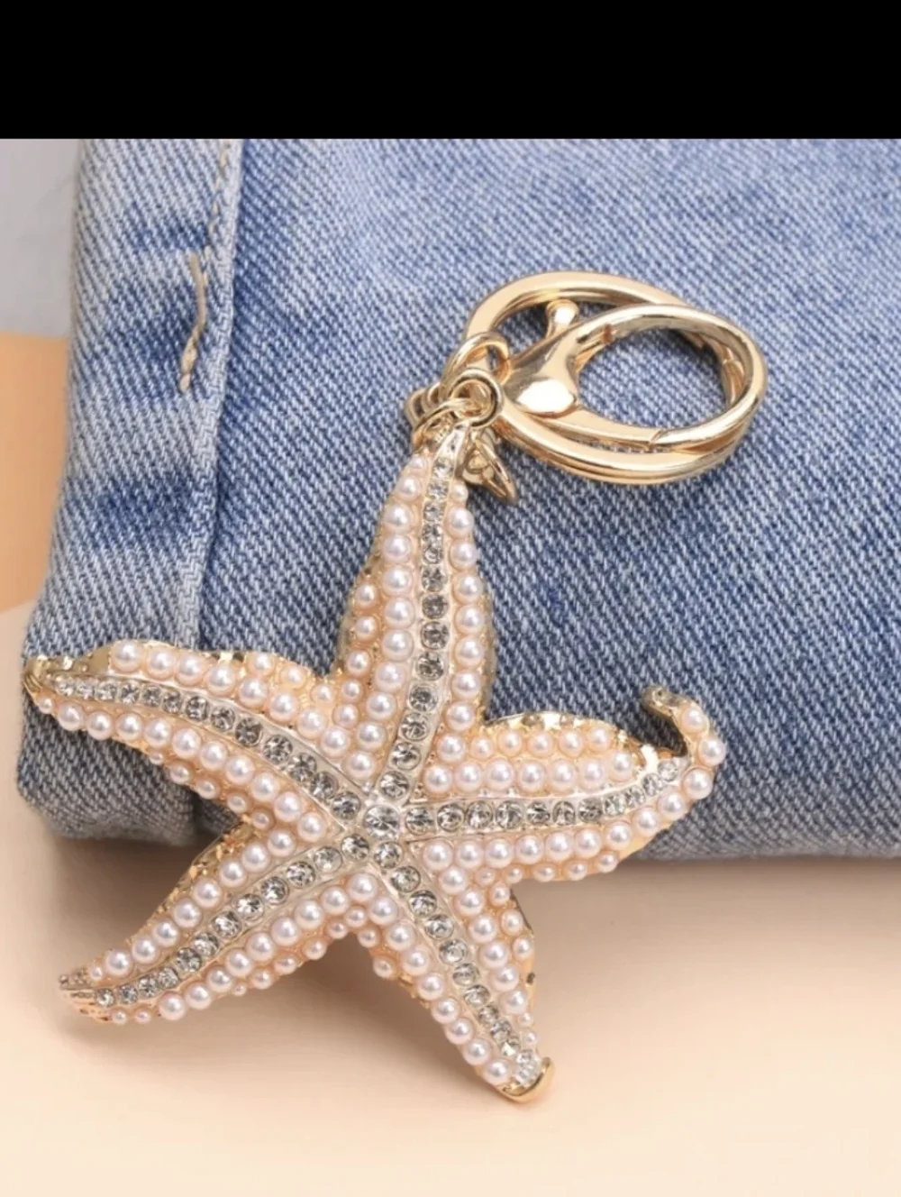 Starfish Bag Charm/ Keychain NEW - Picture 2 of 12